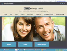 Tablet Screenshot of eastridgedentalgreenbay.com